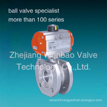 Wb-66 Wafer Ball Valve with Pneumatic Actuator Pn16